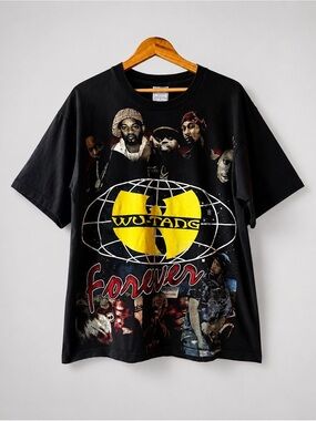 WU-TANG Forever Rap Tee Single Stitch Vintage Style Graphic Shirt XL